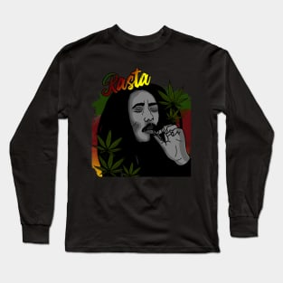 Cool happy Rasta, Jamaican Long Sleeve T-Shirt